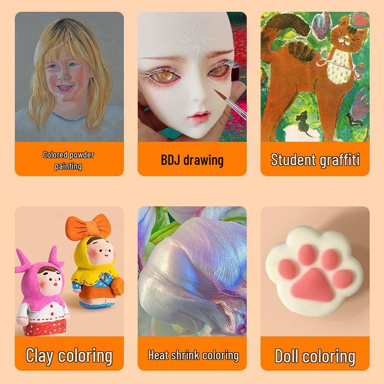 Multicolor Dazzling Pastel Set for Kids' Art and Doodling