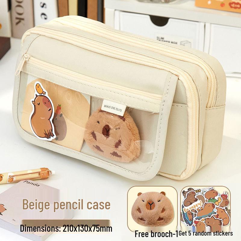 

Пенал Капибара – Большой, Высококачественный Пенал для Девочек Начальной и Средней Школы