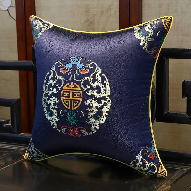 35x50cm/45x45cm Jacquard Plant Bamboo Cushion Cover Chinese Light Luxury Tassels Pillow Covers Decorative Green Black Home Decor