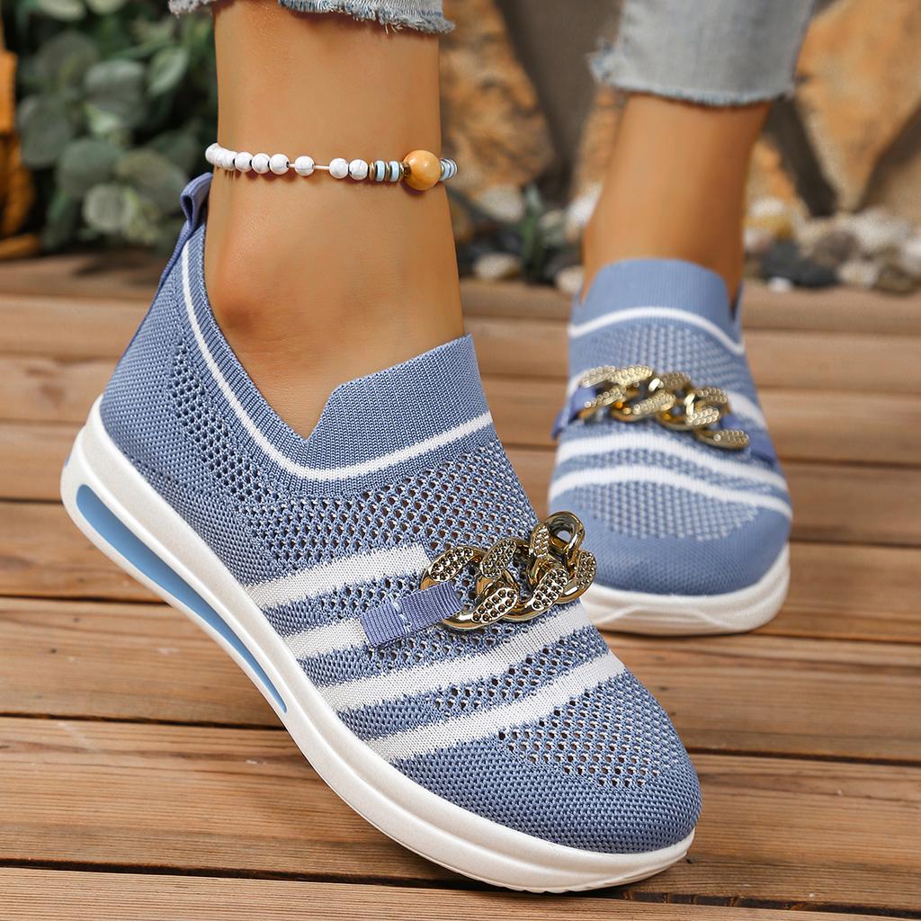 Mode Damen Sneaker Mesh Atmungsaktiv Slipper Flache Schuhe für Damen Lässige Walking Sneaker Damen Bequeme Vulkanisierte Schuhe Damen