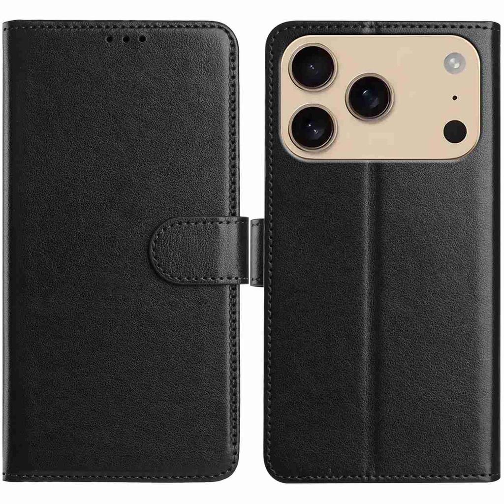 For iPhone 17 Pro Max Wallet Phone Case Stand PU Leather Folio Flip Cover with 8 Card Slot
