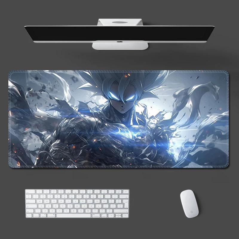 Men's Mouse Pad Leather Anime Dragon Ball Waterproof Anti-Slip Mouse Pad Son Goku Desk Pad Customized Locking Laptop Keyboard Pad Student Writing Pad