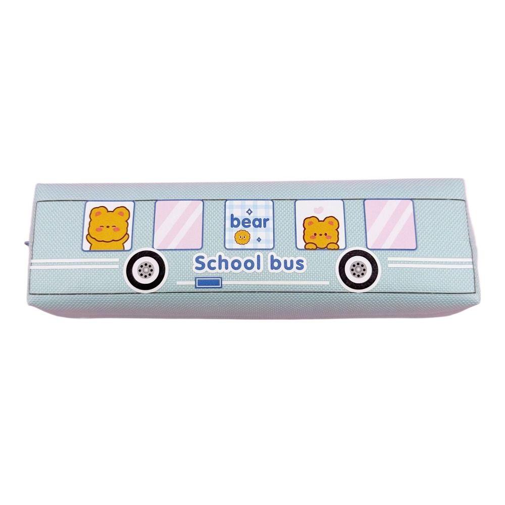 

High Capacityolor Cartoon Pen Bag Stationery Bag Pen Holder Creative Pencil Case Student Blue-StyleA