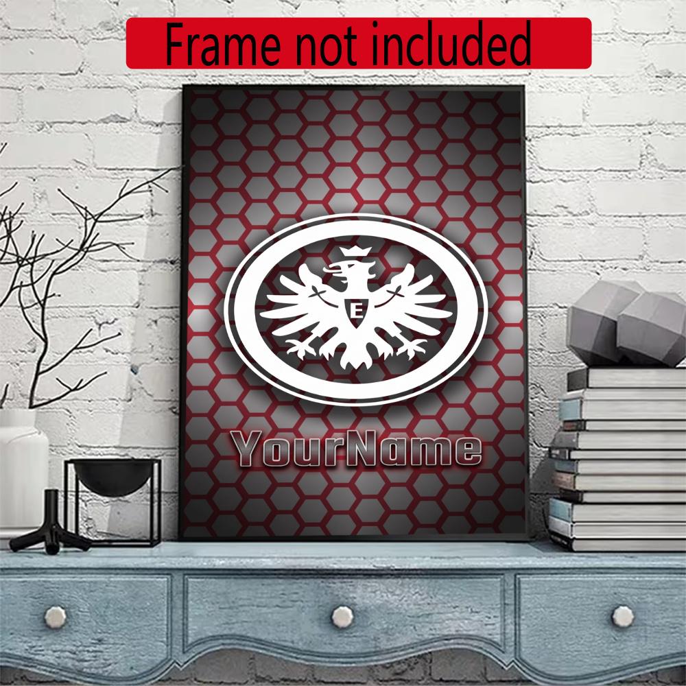 Eintracht Frankfurt Personalized Name Diamond Paintings Mosaic Wall Round Diamond Art Painting Kits Embroidery Crystal Accessories Frameless