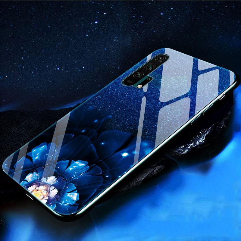 For Honor 20 Cases 20S 20Pro V20 Tempered Glass Hard Back Cover For Huawei Honor 20 Phone Cases Honor20 Pro Cover Honor20S V 20