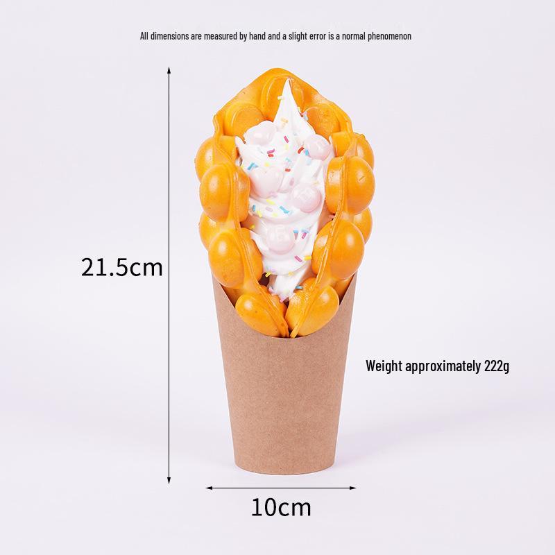 Espositore per Dolci alla Frutta con Waffle all'Uovo in Stile Hong Kong