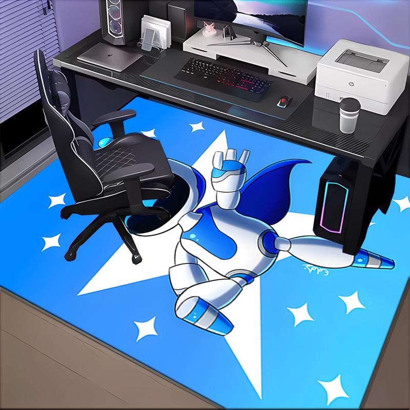 Tappeto Avventura Spaziale Astro Bot Tappeto da Gioco, Tappetino per Camera da Letto Soggiorno Ingresso Tappeto, Idea Arredo Casa Regalo per Natale Compleanno