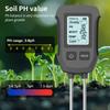 5 In 1 Digital Soil Tester Fertility/Moisture/PH/Temp/Sunlight Meter with Backlight for Plants Lawn Farm Gardening Soli Analyzer