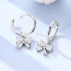 925 Silver Bow Drop Earring For Woman Pendientes Earring Fine Jewelry