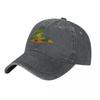 cute frog zoning out at desk work from home asian artwork Baseball Cap Custom Cap Rave Baseball Unisex Womens