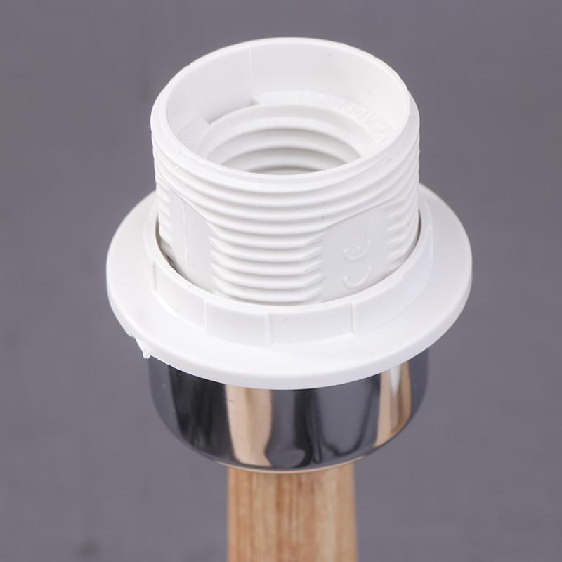 E27 Soporte Circular de Madera Maciza Taza de Lámpara con Cable Interruptor de Encendido/Apagado para Lámpara de Mesa Lámpara de Enchufe Soporte de Lámpara de Noche