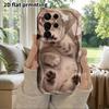 Phone Case: 2D Flat Samsung Galaxy A34 A35 M05 M06 S20 S22 S21 FE Plus 5G Protective Case, Couple Style, Little Gray Cat, Christmas and Halloween Gift