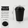 Homeglen Disposable Double-Layer Coffee Cups with Lids