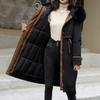 Women's Cotton Jacket, Extended Knee-length , Detachable , Winter Large Size Down Jacket