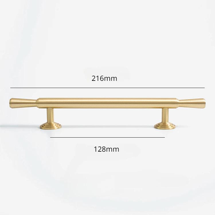 Tinyhob Solid Brass Handle Kitchen Cabinet Door Handles Drawer Pulls  T Bar Bedroom Knobs Wardrobe Decor Furniture Hardware