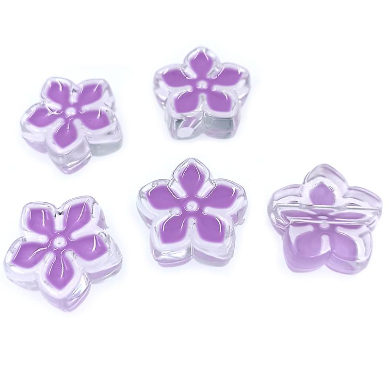 

Браслет, ожерелье, бисерный материал, 10 шт., ювелирные аксессуары, капающее масло, акрил, модный креативный кулон, баухиния, свободные бусины, аксессуары фиолетовый