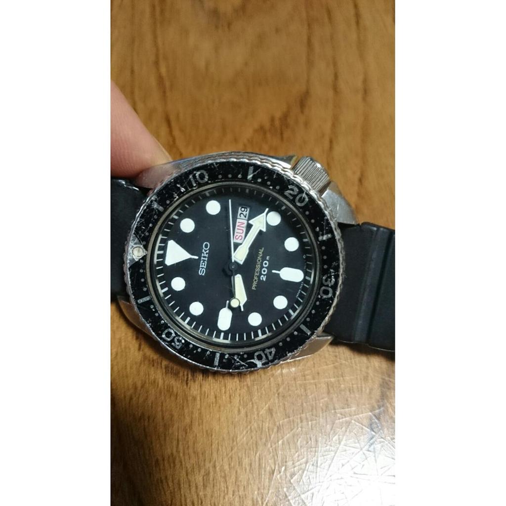 Used Seiko Diver Watch Professional 200m Masterpiece Rare Item!! 7C43-7010 1980s Saturation Diving Specification