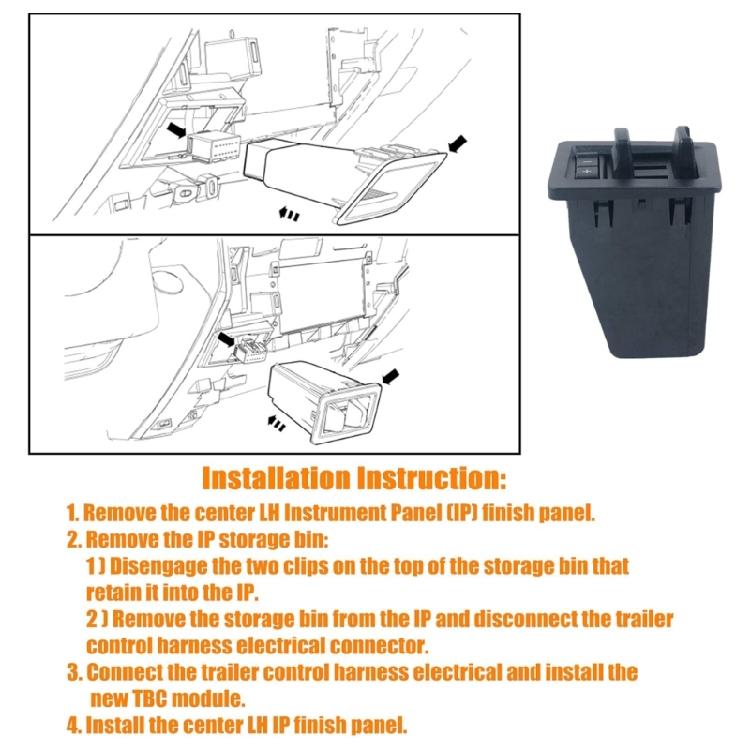 Auto Accessory Trailer Brake Controllers Module Fit for F-350 17-20