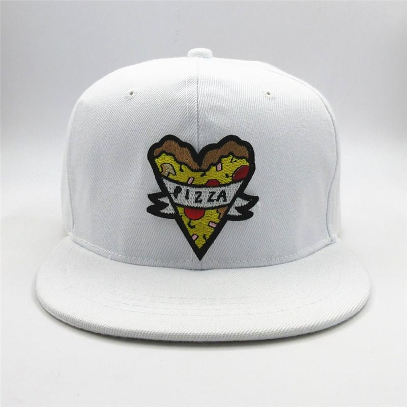 LDSLYJR Geometric Pizza Embroidery Cotton Baseball Cap Hip-hop Cap Adjustable Snapback Hats for Men and Women 358