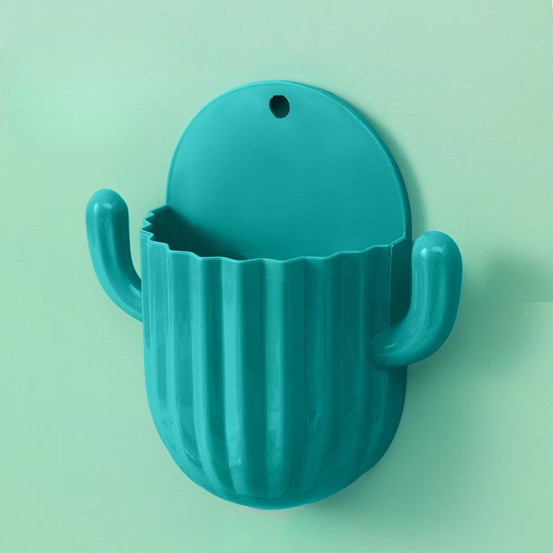 

Держатель для зубных щеток, настенная самоклеящаяся бесшовная полка для хранения кактусов, органайзер для бритвы, сливная полка, аксессуары для ванной комнаты 1 pc темно-зеленого