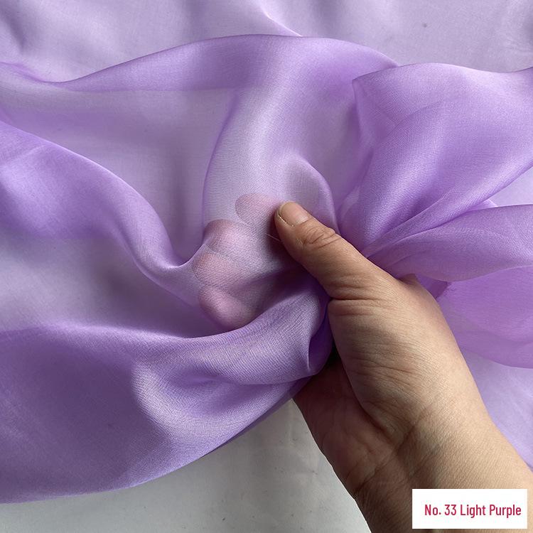 Chiffon di Vera Seta Largo 6 mm: Tessuto di Seta di Gelso Trasparente per Foulard, Vestiti Estivi e Abiti da Sera