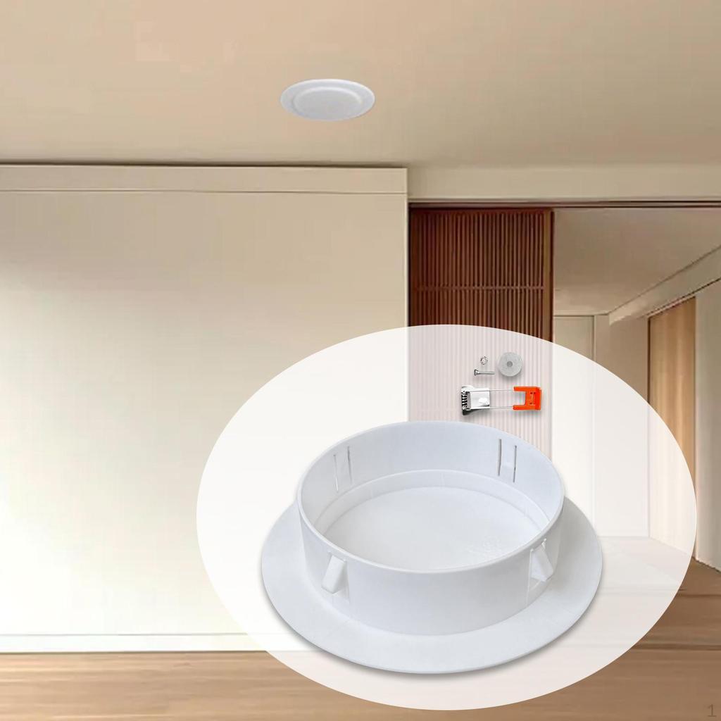Placca Copriforo da Soffitto Pannello Decorativo con Fibbia Finitura per Downlight per Camera da Letto