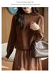 Women's Soft Thickened Knit Base Layer Half-High Neck Sweater - Long Sleeve, Loose Fit for Autumn/Winter