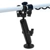 Trolling Motor Stabilizatör Montaj Destek Kelepçesi 360° Ayarlanabilir Sert Pençe Alüminyum Alaşım Tekne Trolling Motor Şaftı