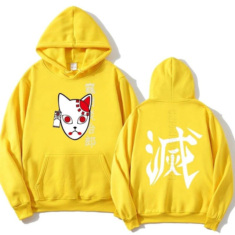 Anime Demon Slayer sweter Streetwear unisex Tanjiro Kamado kostium bluzy Harajuku Demon Slayer Kimetsu No Yaiba Sudadera