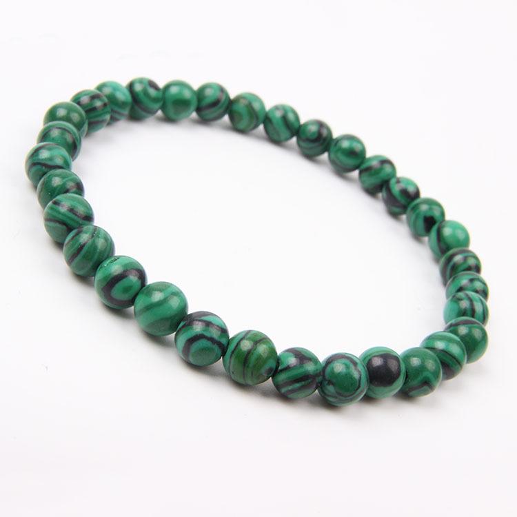 Red Agate Crystal Bracelet: Simple Round Beads, Couple Style Hand Jewelry