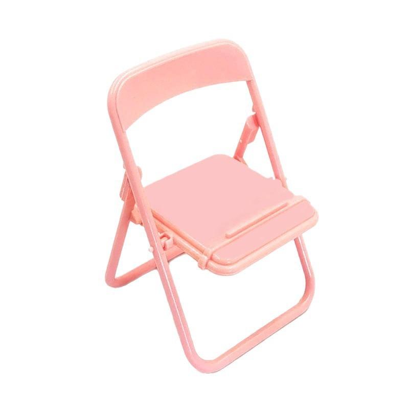 Creative Folding Chair - Desktop Phone Holder - Stool Holder - Accessory - Portable Lazy Person Support