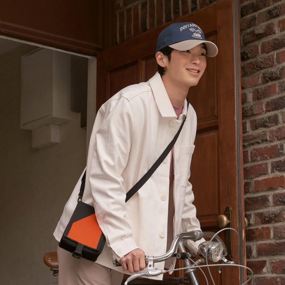 Pleatsmama Mini Messenger Bag Orange
