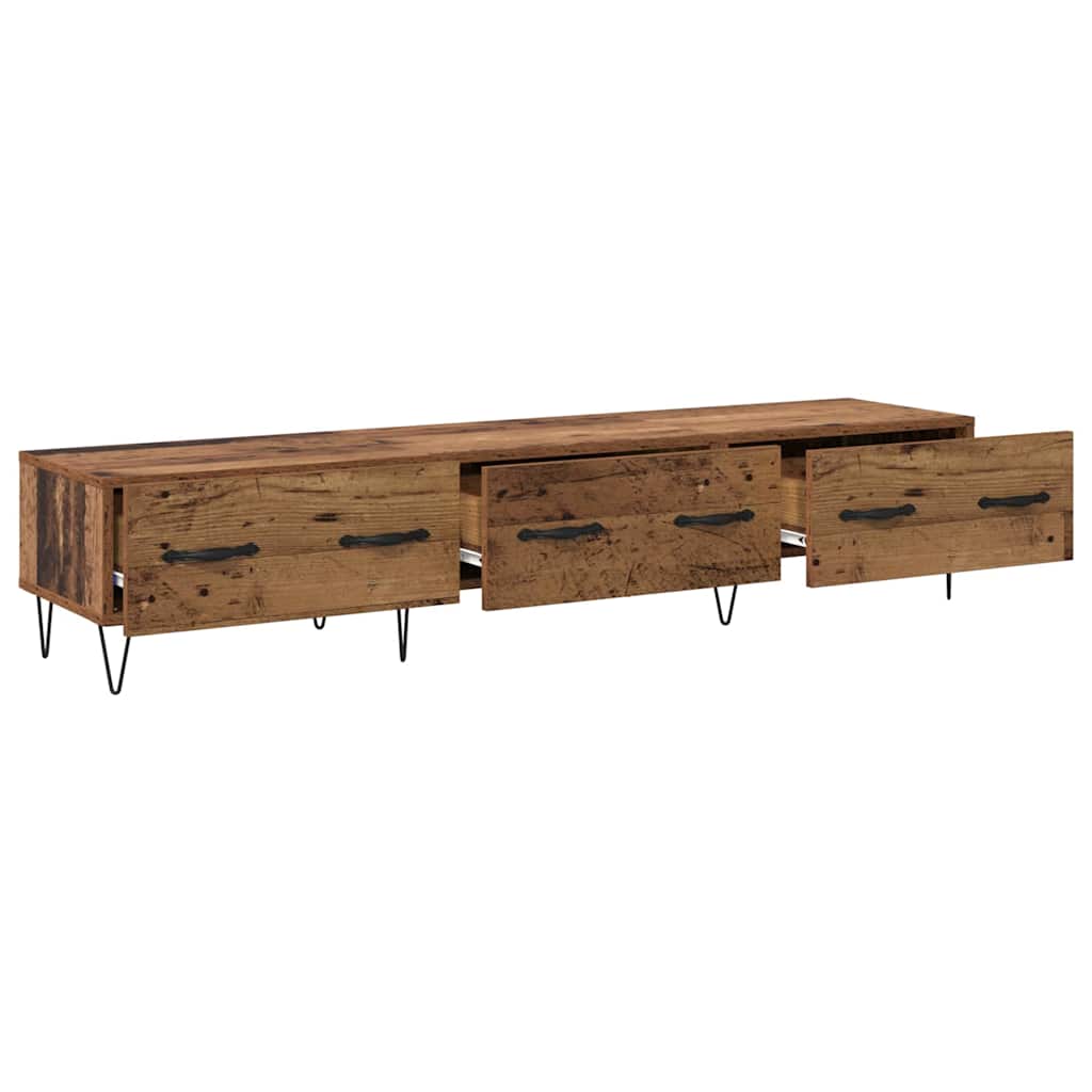 TV Stand Reclaimed Wood Look 150 x 36 x 30 cm Engineered Wood