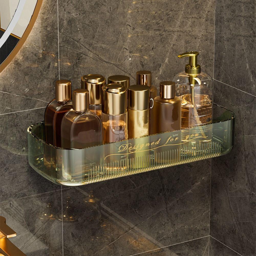 

Space Saving Toilet Storage Rack Light luxury Cosmetic Organizer Useful Jewelry Makeup Holder зелений