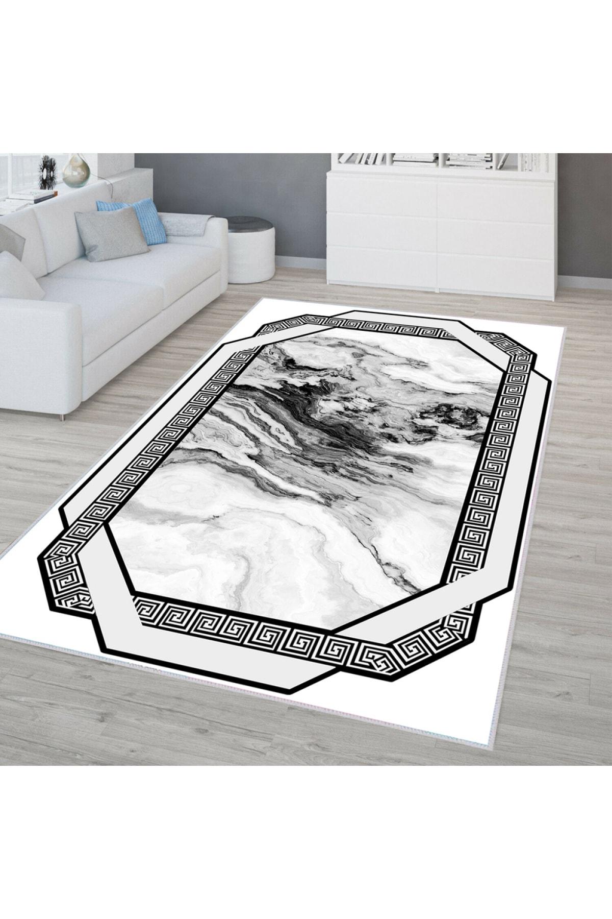 

Моющийся ковер с принтом Rovigo Home RVG0315-SD341 50x80 белый