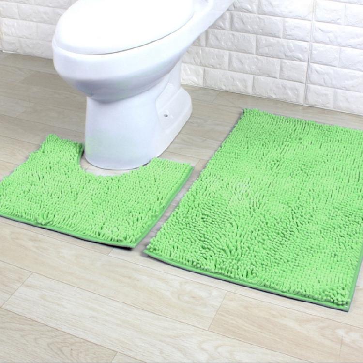 Set aus 2 Badezimmerteppichen Toilettenteppichen Super saugfähige Bodenmatten Europäische Dekoration
