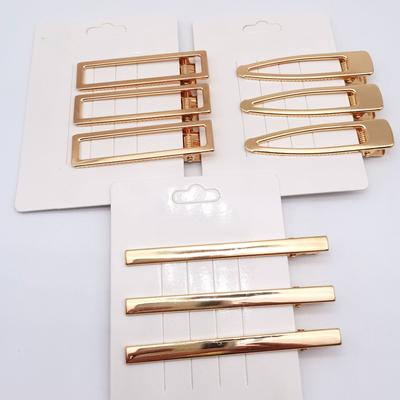 3 Stück/Set Geometrische Pony-Clips koreanische Mode Haarnadeln Seitliche Haarspangen Frauen Mädchen Haaraccessoires Haarschmuck