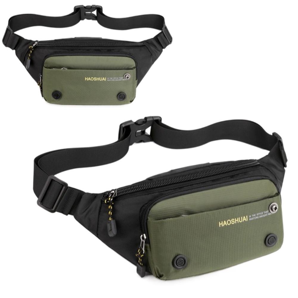 Multi-functional Sports Fanny Pack Nylon Chest Bag Casual Men Waist Bag  Climb