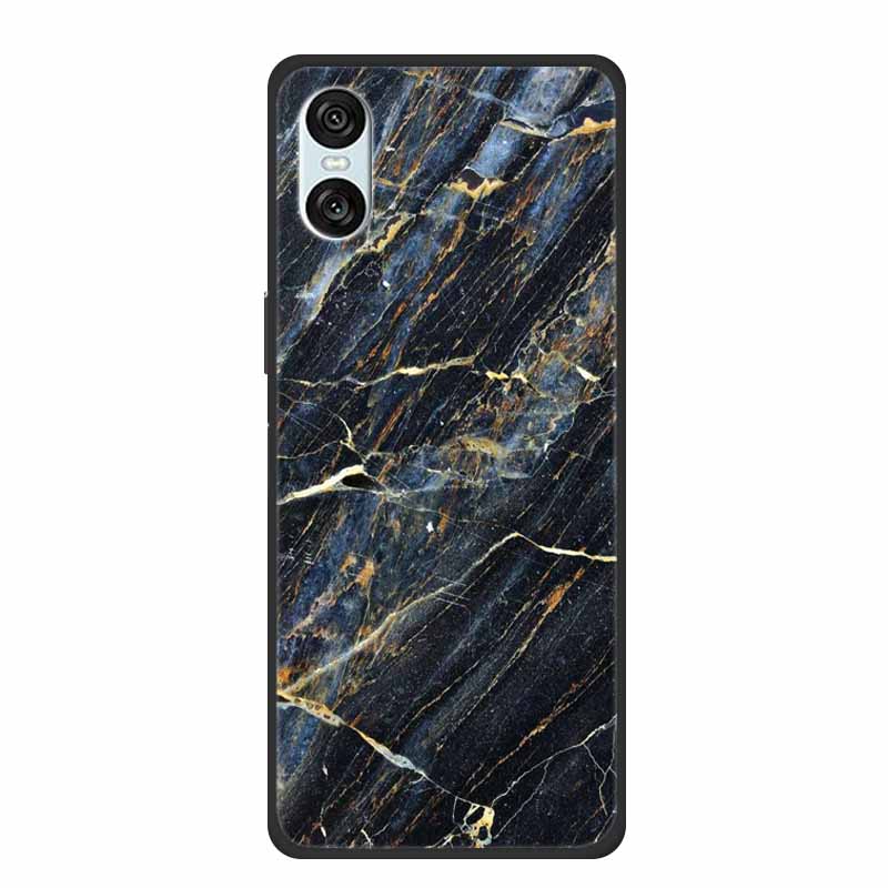 Case For Sony Xperia 10 VI 5G Marble TPU Soft Silicone Back Cover For Sony Xperia 10VI Phone Cases Protective Mica Painted Capa