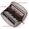 Humerpaul Ladies Wallet Leather Wallet RFID Anti-theft Swipe Wallet Zipper Large-capacity Wallet Multi-card Coin Purse