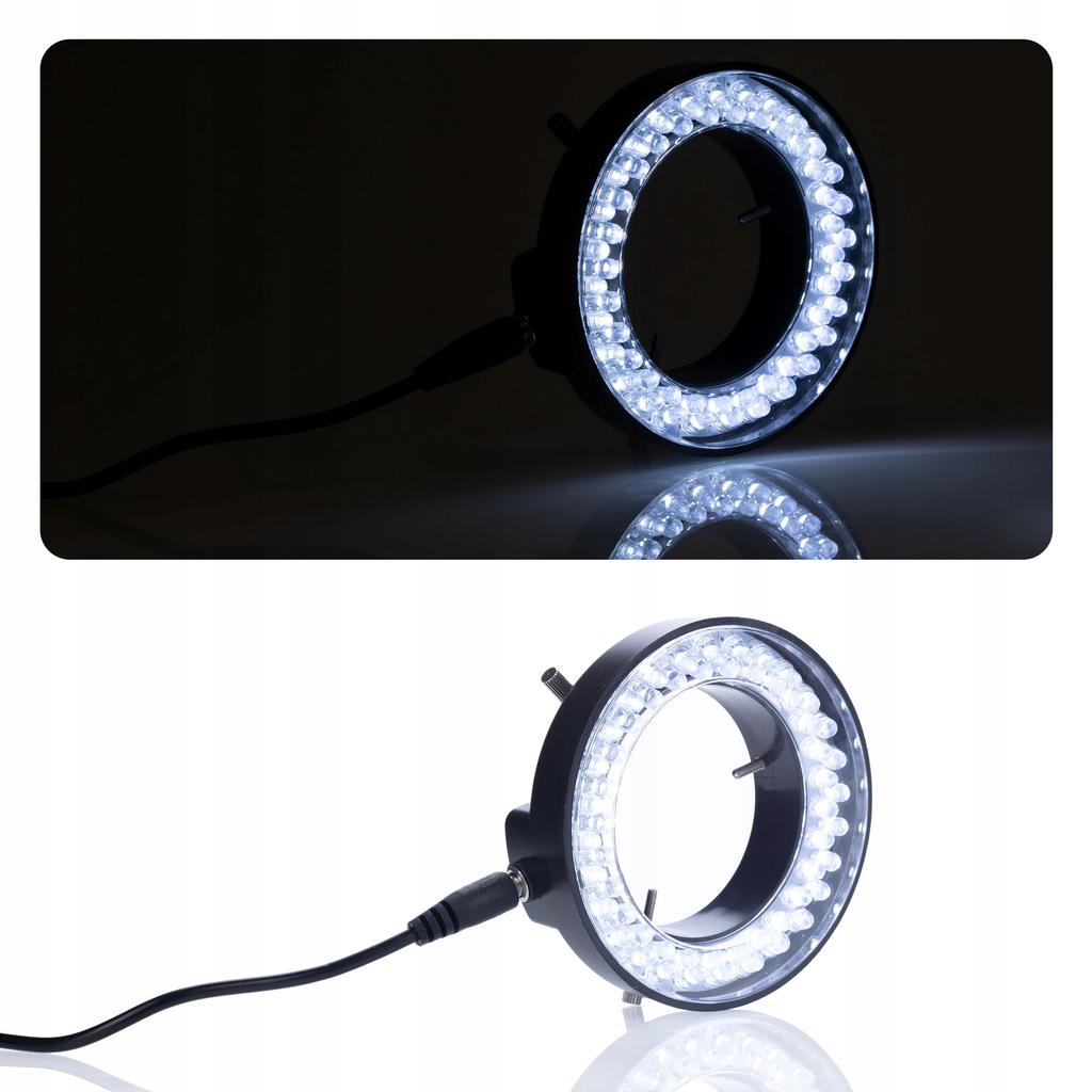 Rosfix Mikroskop Trinokularowy 7-45x Z Barlow 0,5x I LED 56 – Zoom Optyczny | Głowica C-Mount | Regulowane Światło