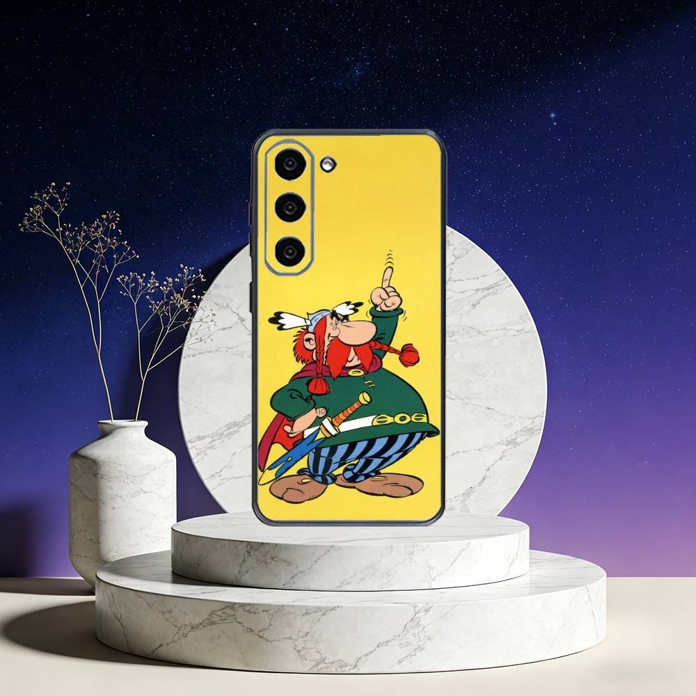 A-Asterix C-Cartoon O-Obelix Phone Case For Samsung Galaxy A73,A72,A71,A70,A53,A52,A51,Others Soft Black Cover