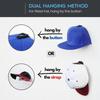 24Pcs/set Space Saving Hat Organizers for Wall Self Adhesive Hat Hanger Hooks Door Hat Holder Baseball Cap Storage Rack