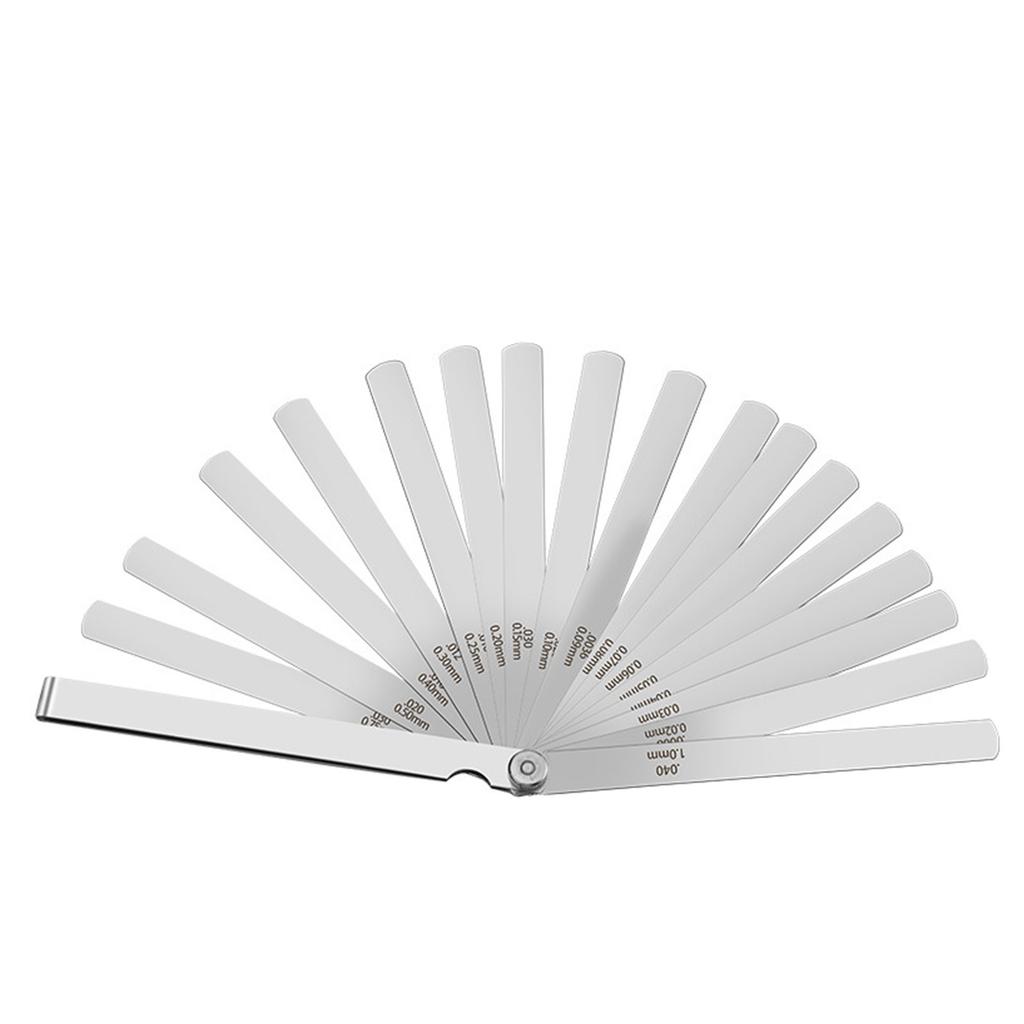 Feelers Gauges Set Stainless Steel Metric and Standard Thickness Gauges Tapered Feelers Gauges Measuring Tool