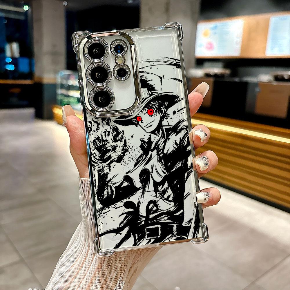 Cover per Galaxy S26 Ultra, custodia per telefono con grafica anime giapponese O-One Piece per Samsung S26 S25 S24 S23 S21 Ultra S20 FE S25 Plus