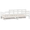 Vidaxl Daybed with Drawers, White, 80X200 Cm, Pine Wood