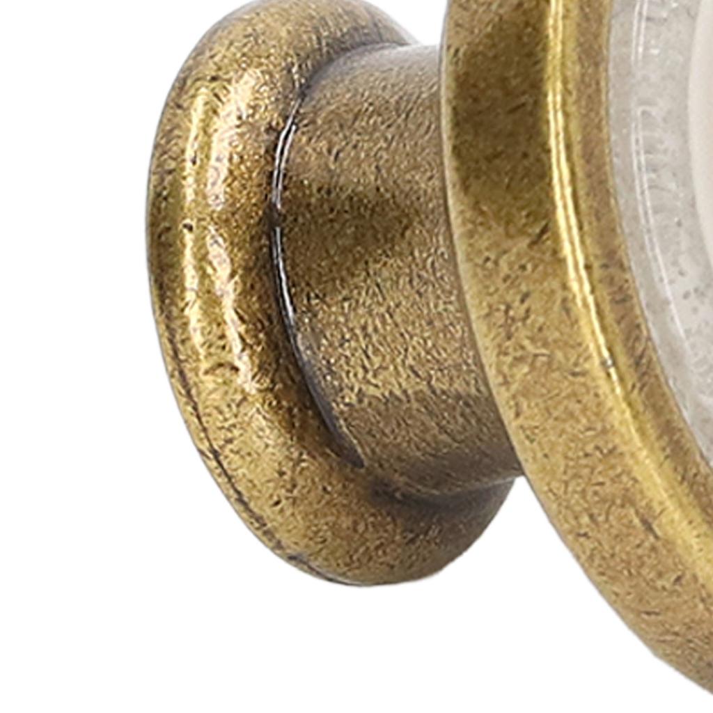 2 Sets Antique Furniture Hardware Handle Knob Zinc Alloy Round Single Hole Cabinet Door Handle