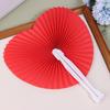 1Pc Wedding Heart-Shaped Paper Folding Fan For Birthday Party Souvenirs Anniversary Engagement Baby Baptisms Guest Gifts
