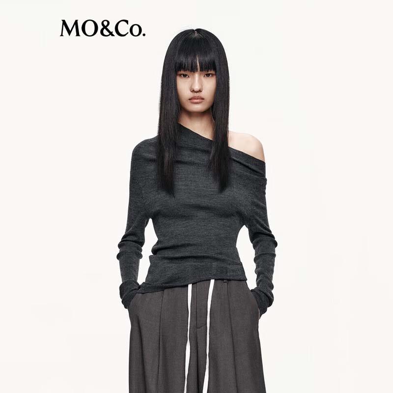 

MO&Co. Женский вязаный свитер с открытыми плечами XS