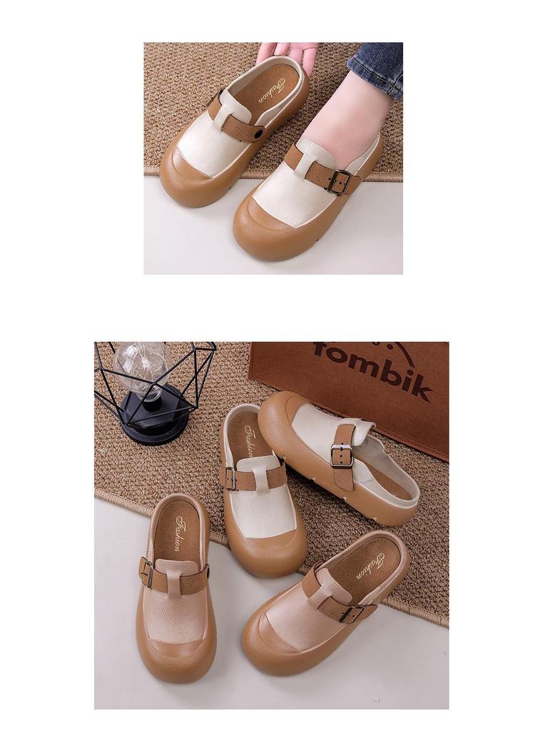 Women's Versatile Closed-Toe Non-Slip Thick Sole Autumn Sandals & Slippers